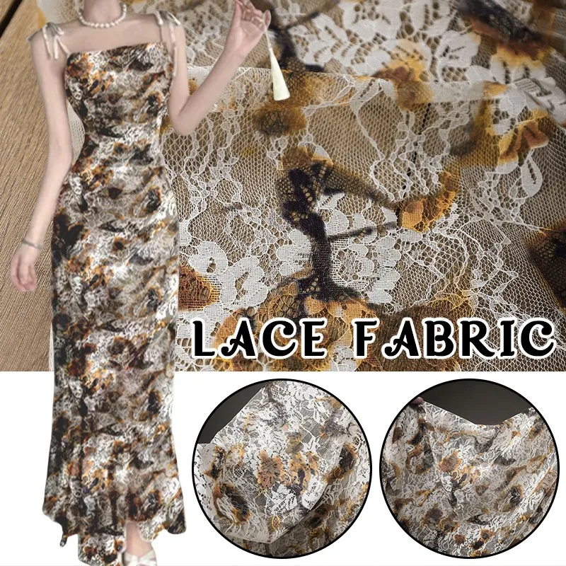 50Cm Retro French Lace Print C - огляд і ціна Sewing Batik Fabric